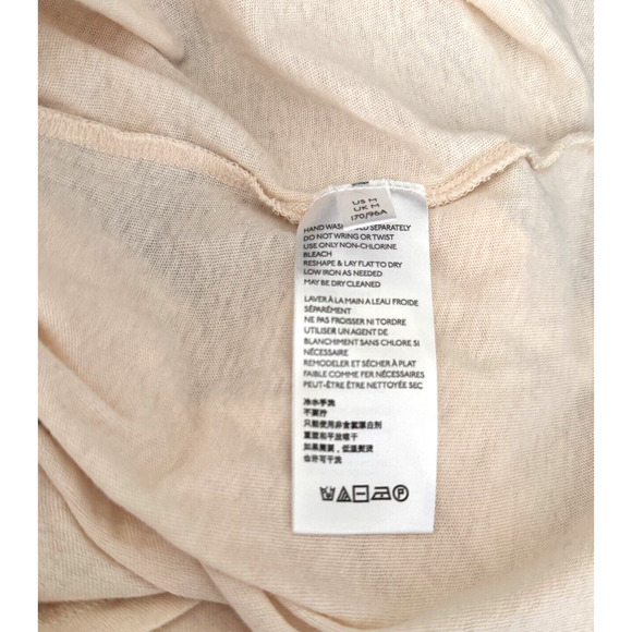 Free People We The Free Boho Long Balloon Sleeve Top Ecru Oversized M $88 - Picture 8 of 9